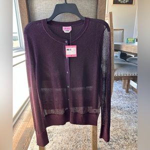 BNWT Kate Spade Plum Cardigan - Small